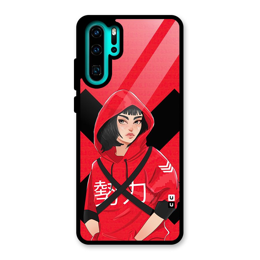 Money Heist Tokyo Digital Art Glass Back Case for Huawei P30 Pro