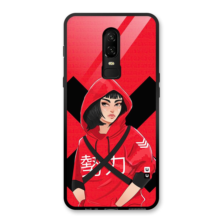 Money Heist Tokyo Digital Art Glass Back Case for OnePlus 6
