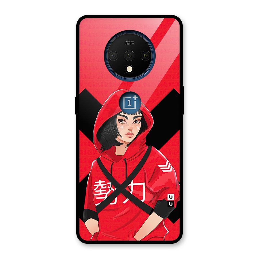 Money Heist Tokyo Digital Art Glass Back Case for OnePlus 7T