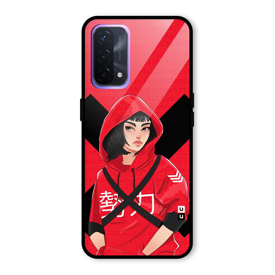 Money Heist Tokyo Digital Art Glass Back Case for Oppo A74 5G
