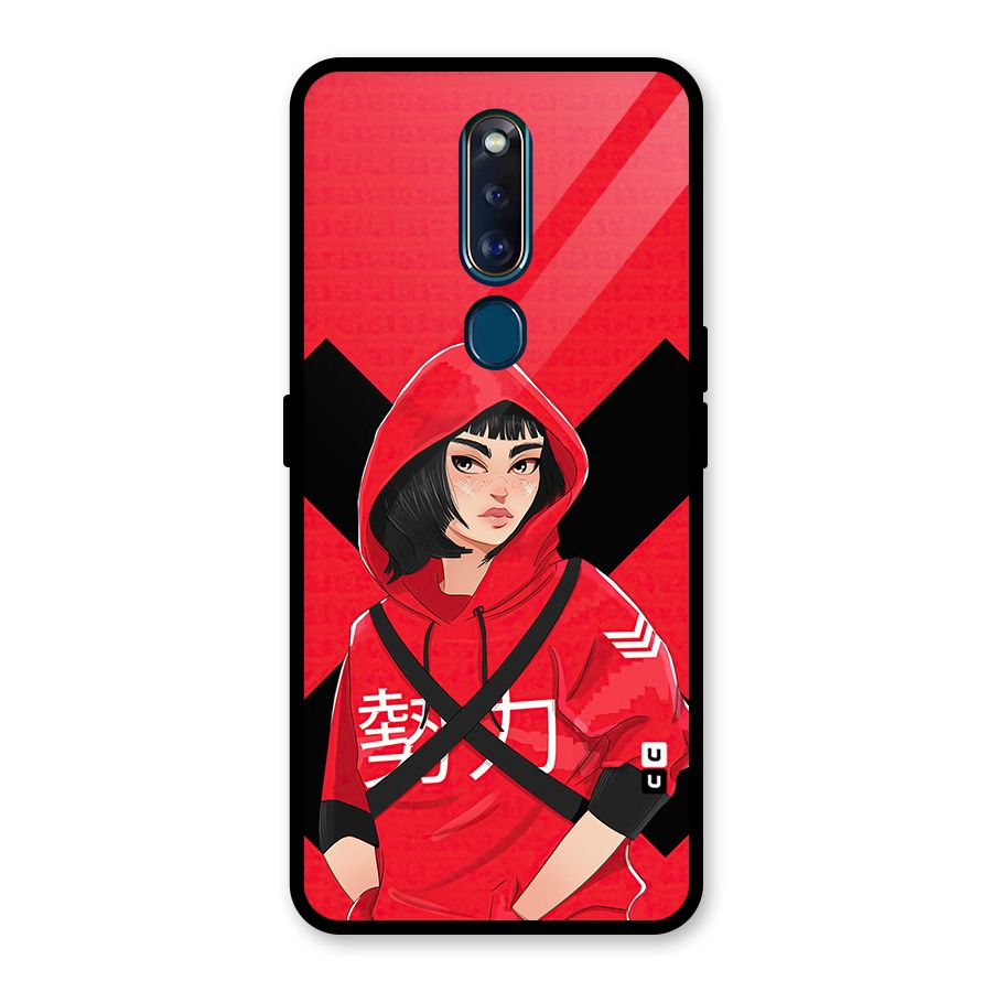 Money Heist Tokyo Digital Art Glass Back Case for Oppo F11 Pro
