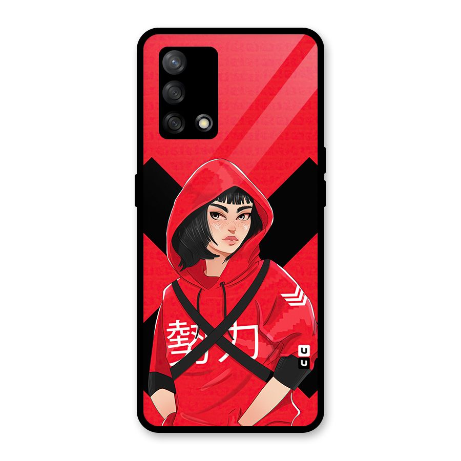 Money Heist Tokyo Digital Art Glass Back Case for Oppo F19