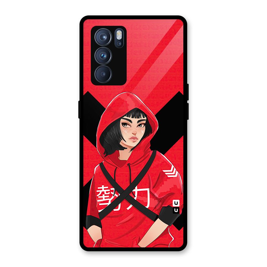 Money Heist Tokyo Digital Art Glass Back Case for Oppo Reno6 Pro 5G