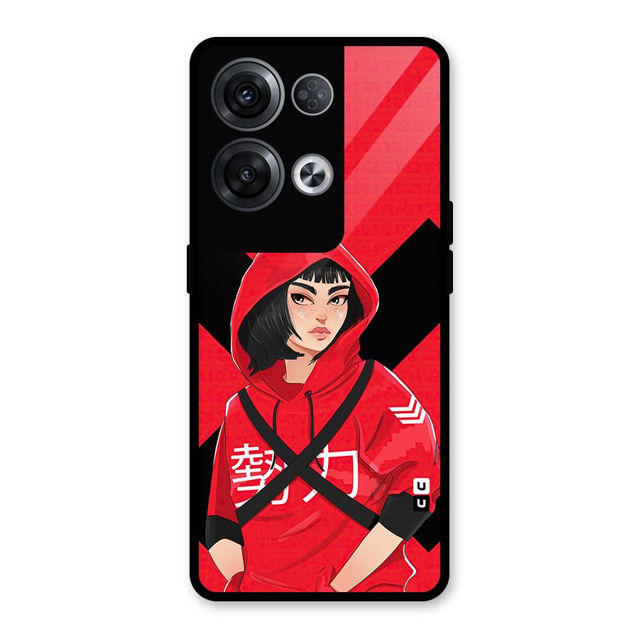 Money Heist Tokyo Digital Art Glass Back Case for Oppo Reno8 Pro 5G