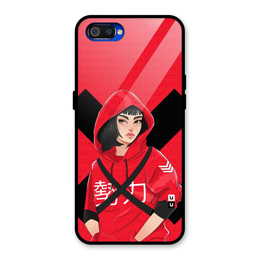 Money Heist Tokyo Digital Art Glass Back Case for Realme C2