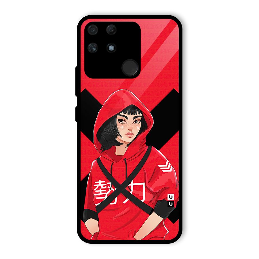 Money Heist Tokyo Digital Art Glass Back Case for Realme Narzo 50A
