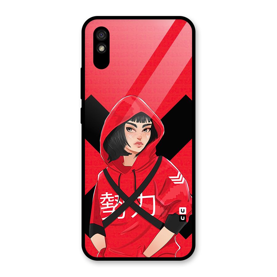 Money Heist Tokyo Digital Art Glass Back Case for Redmi 9A