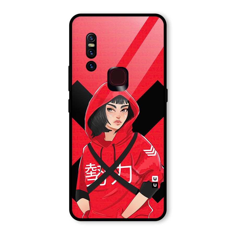 Money Heist Tokyo Digital Art Glass Back Case for Vivo V15