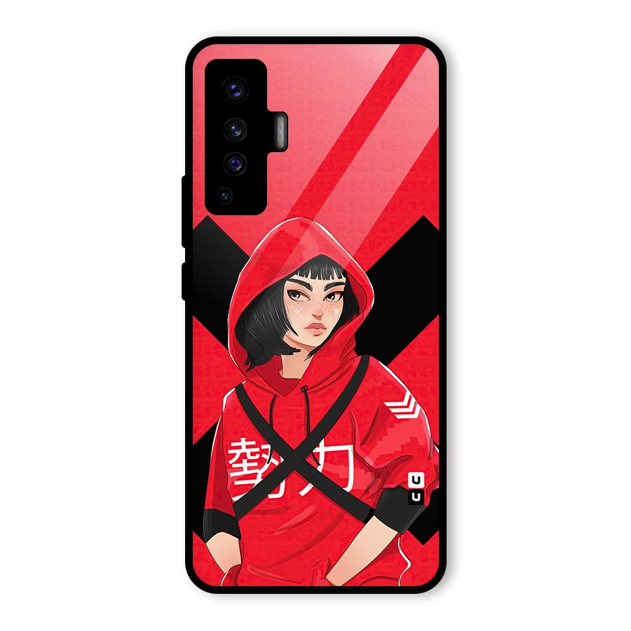 Money Heist Tokyo Digital Art Glass Back Case for Vivo X50