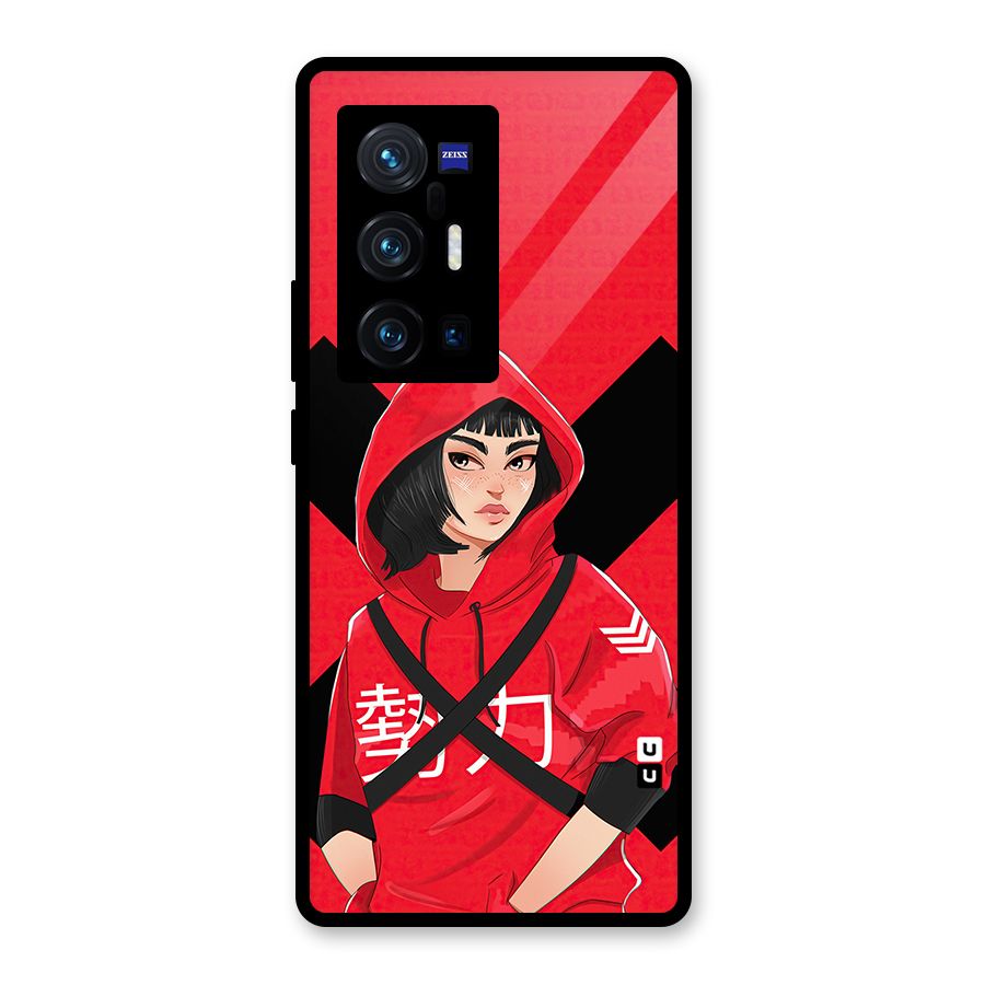 Money Heist Tokyo Digital Art Glass Back Case for Vivo X70 Pro Plus
