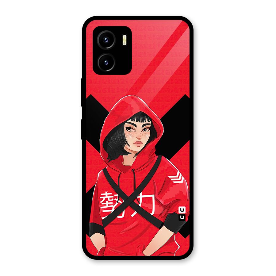 Money Heist Tokyo Digital Art Glass Back Case for Vivo Y15s