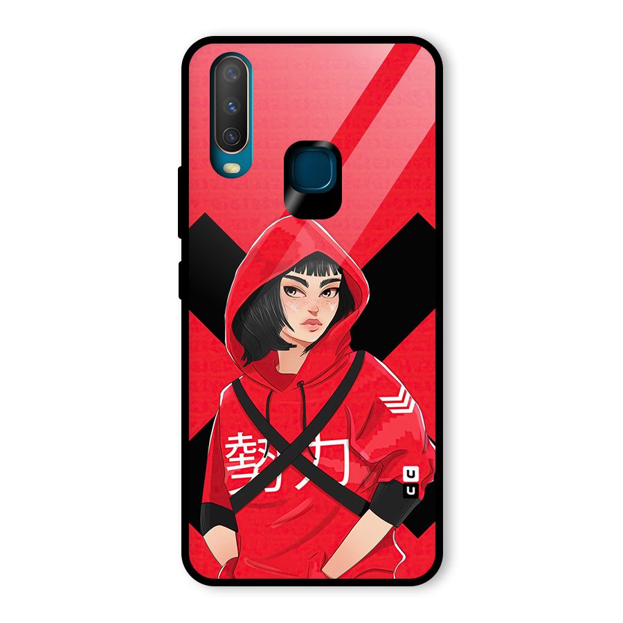 Money Heist Tokyo Digital Art Glass Back Case for Vivo Y17