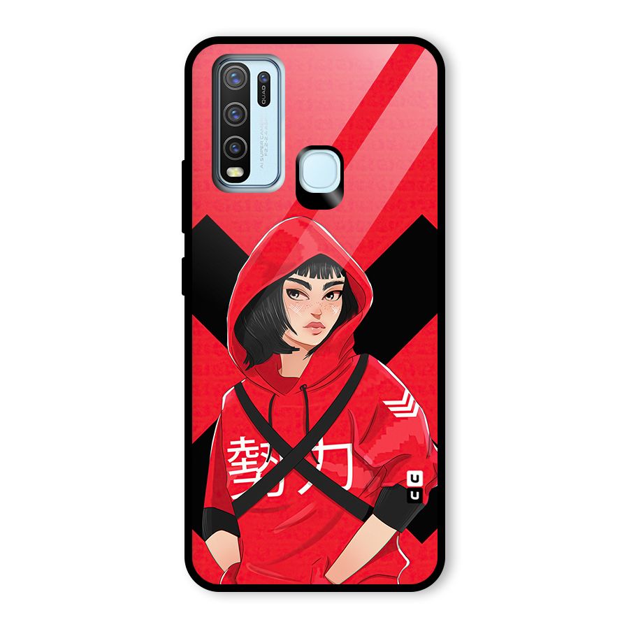 Money Heist Tokyo Digital Art Glass Back Case for Vivo Y50