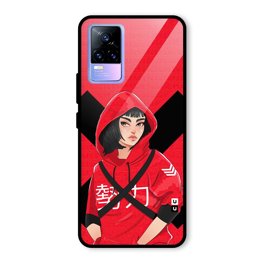 Money Heist Tokyo Digital Art Glass Back Case for Vivo Y73