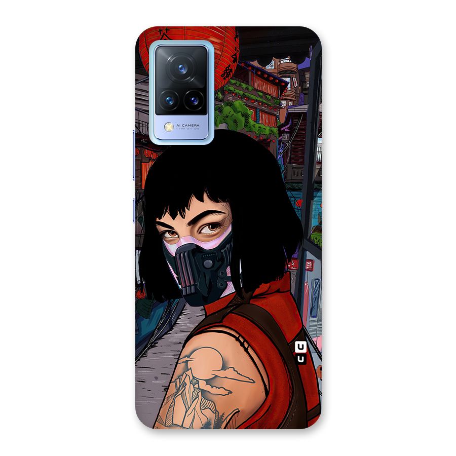 Money Heist Tokyo Mask Back Case for Vivo V21 5G