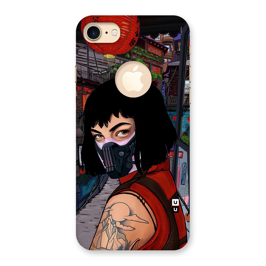 Money Heist Tokyo Mask Back Case for iPhone 7 Logo Cut