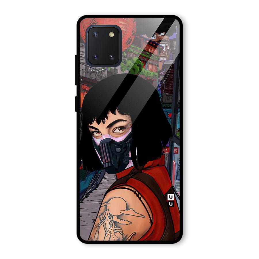 Money Heist Tokyo Mask Glass Back Case for Galaxy Note 10 Lite