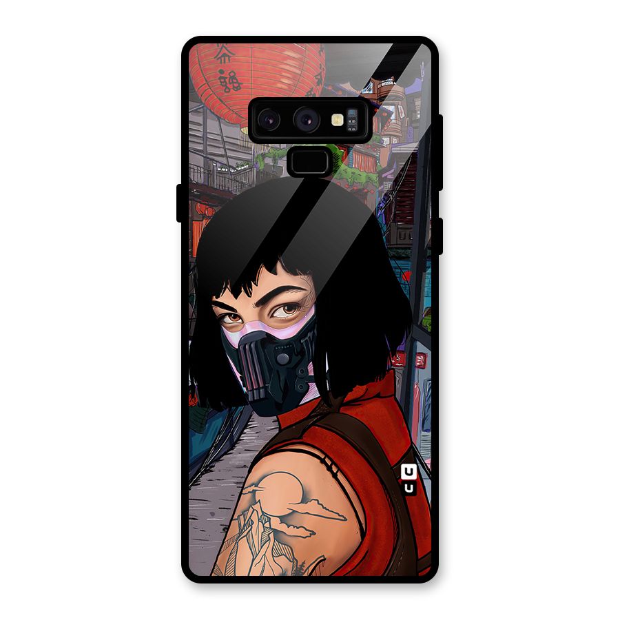 Money Heist Tokyo Mask Glass Back Case for Galaxy Note 9