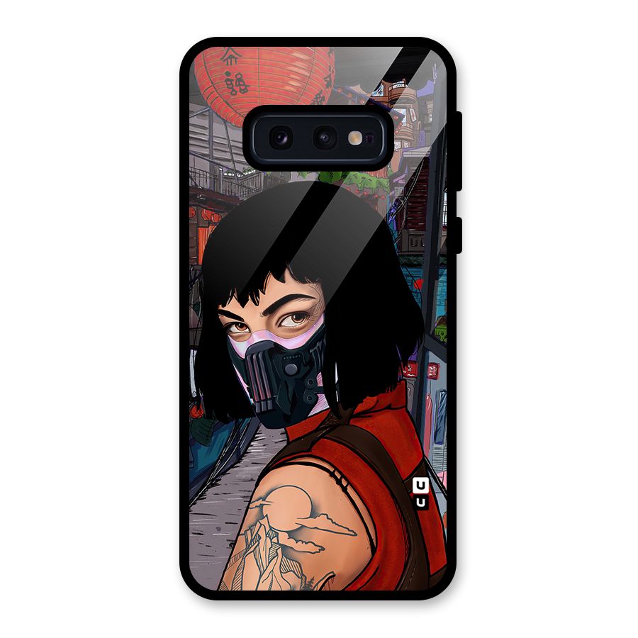 Money Heist Tokyo Mask Glass Back Case for Galaxy S10e