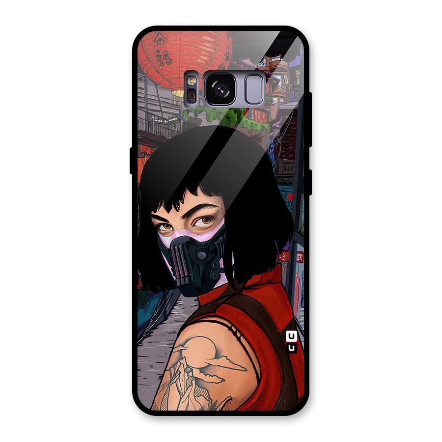 Money Heist Tokyo Mask Glass Back Case for Galaxy S8