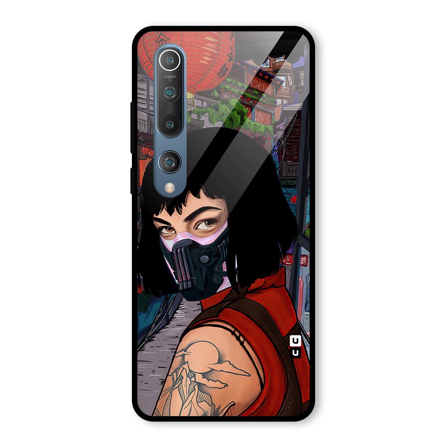 Money Heist Tokyo Mask Glass Back Case for Mi 10