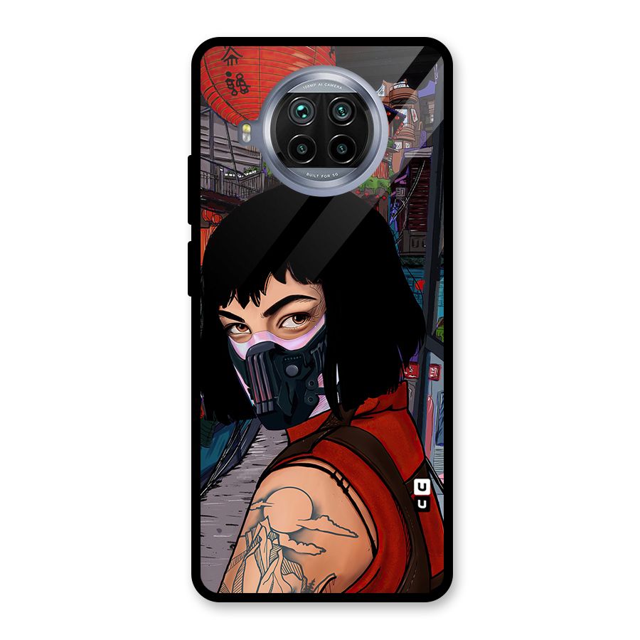 Money Heist Tokyo Mask Glass Back Case for Mi 10i