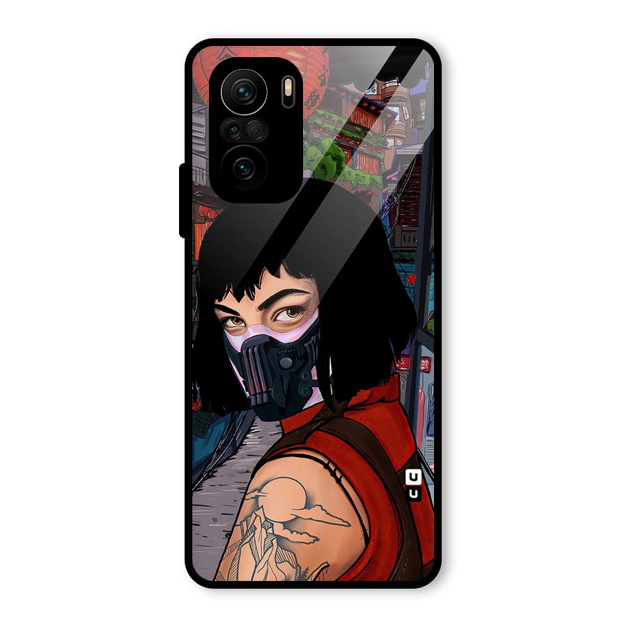 Money Heist Tokyo Mask Glass Back Case for Mi 11X Pro