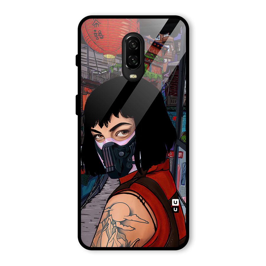 Money Heist Tokyo Mask Glass Back Case for OnePlus 6T