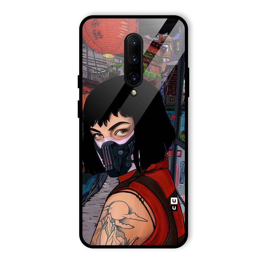 Money Heist Tokyo Mask Glass Back Case for OnePlus 7 Pro