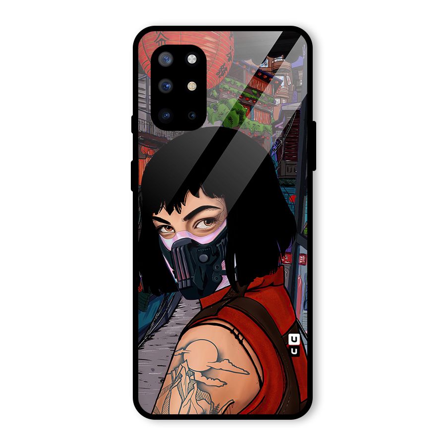 Money Heist Tokyo Mask Glass Back Case for OnePlus 8T