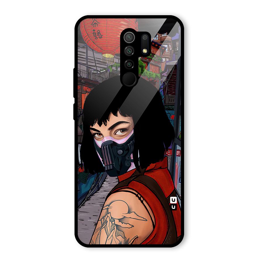 Money Heist Tokyo Mask Glass Back Case for Poco M2