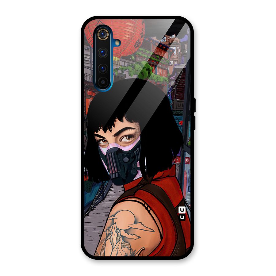 Money Heist Tokyo Mask Glass Back Case for Realme 6 Pro