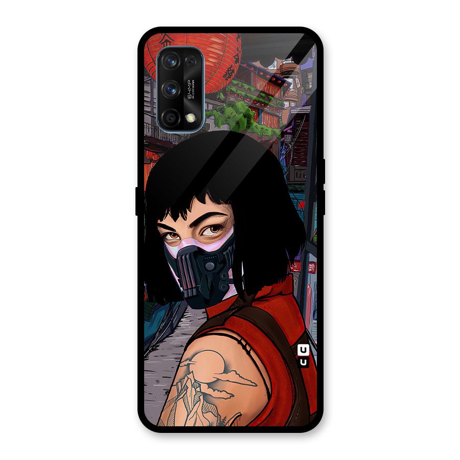 Money Heist Tokyo Mask Glass Back Case for Realme 7 Pro