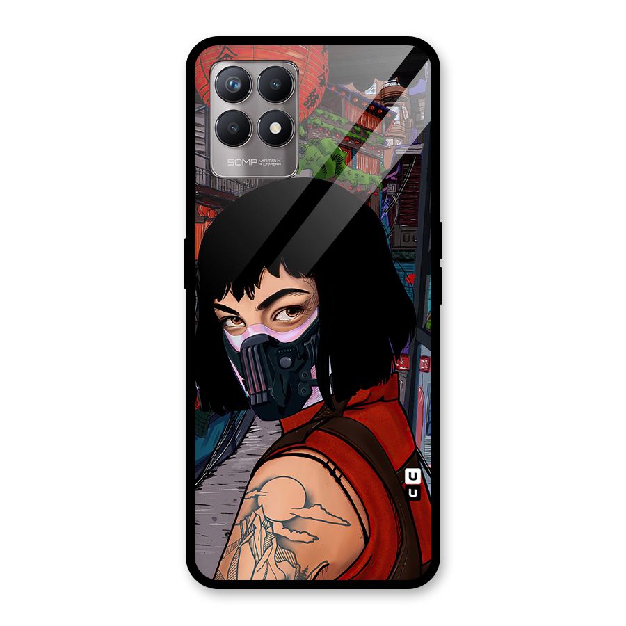 Money Heist Tokyo Mask Glass Back Case for Realme Narzo 50