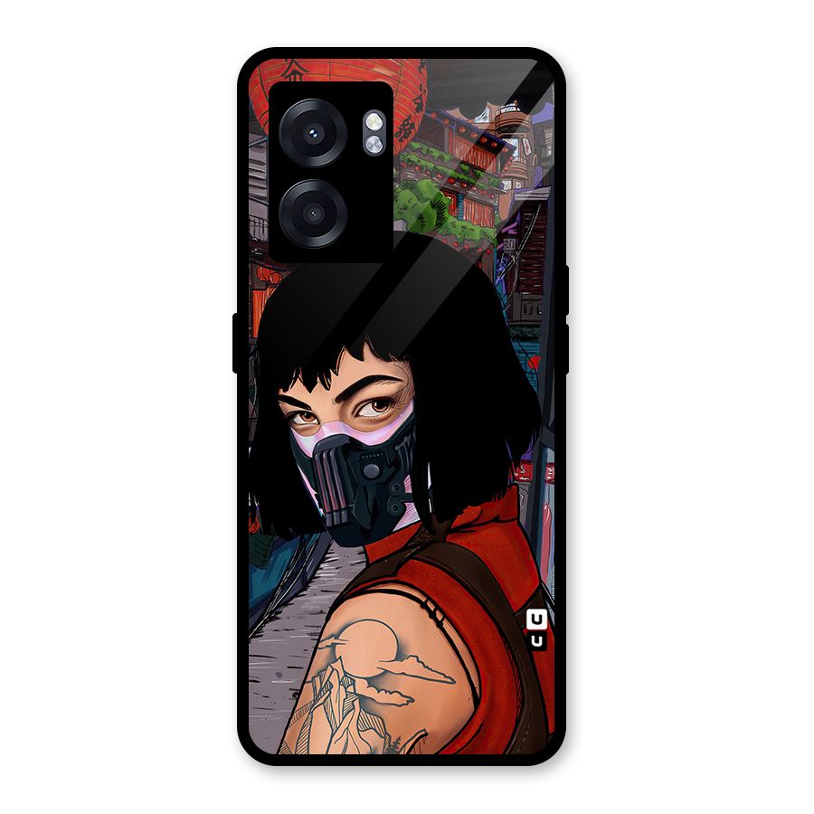 Money Heist Tokyo Mask Glass Back Case for Realme Narzo 50 5G