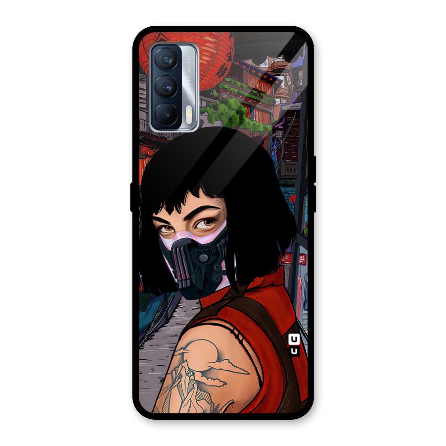 Money Heist Tokyo Mask Glass Back Case for Realme X7