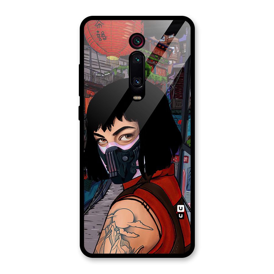 Money Heist Tokyo Mask Glass Back Case for Redmi K20 Pro