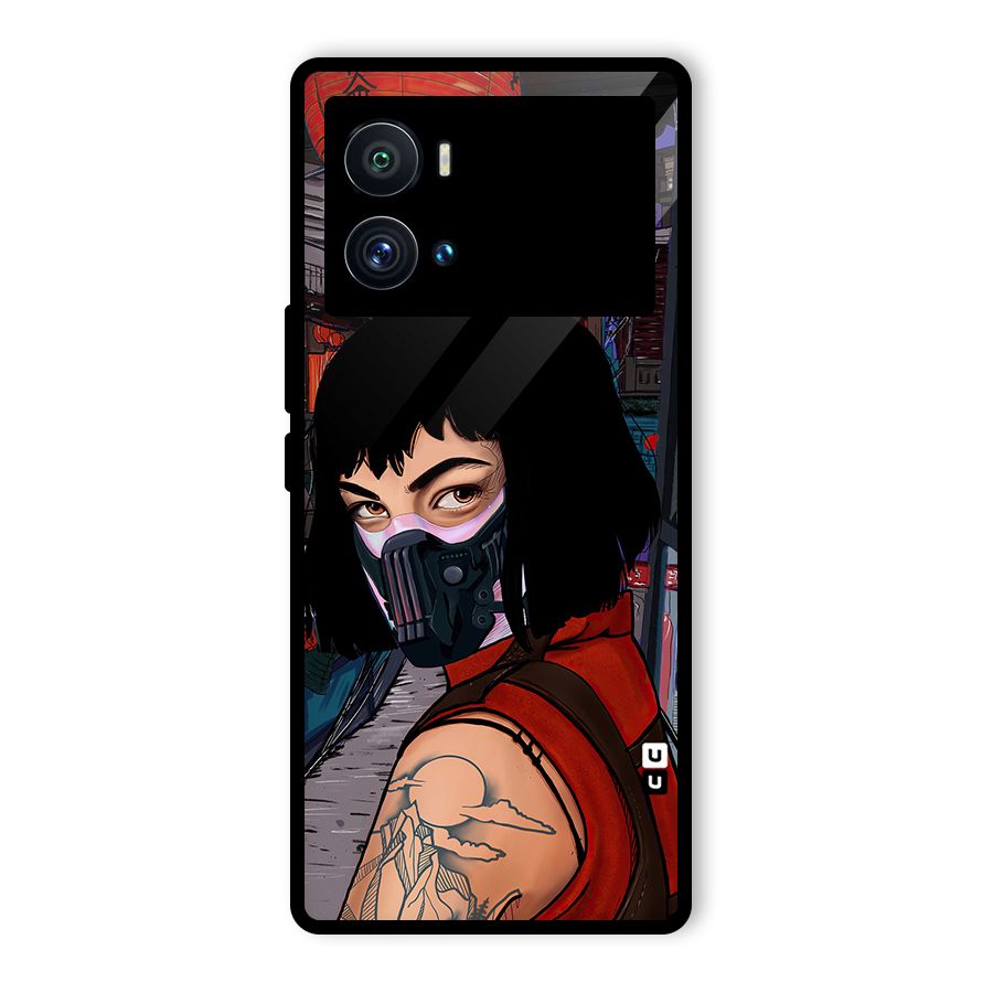 Money Heist Tokyo Mask Glass Back Case for Vivo iQOO 9 Pro