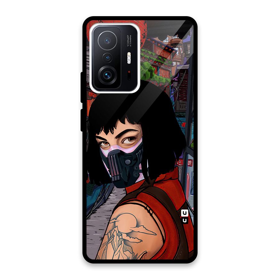 Money Heist Tokyo Mask Glass Back Case for Xiaomi 11T Pro
