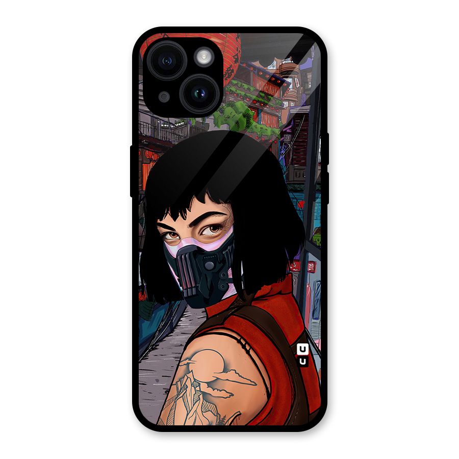 Money Heist Tokyo Mask Glass Back Case for iPhone 14