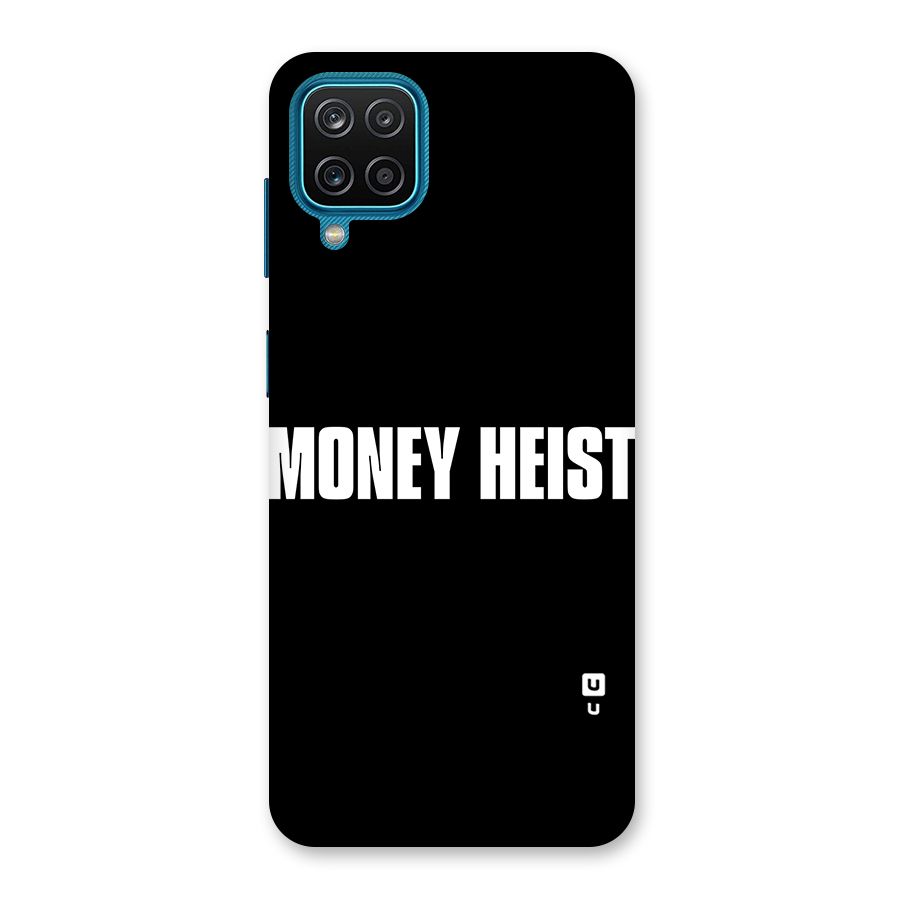Money Heist Typography Back Case for Galaxy F12