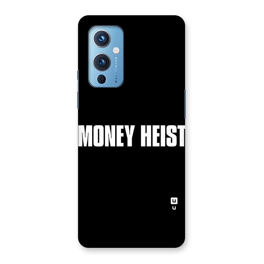 Money Heist Typography Back Case for OnePlus 9