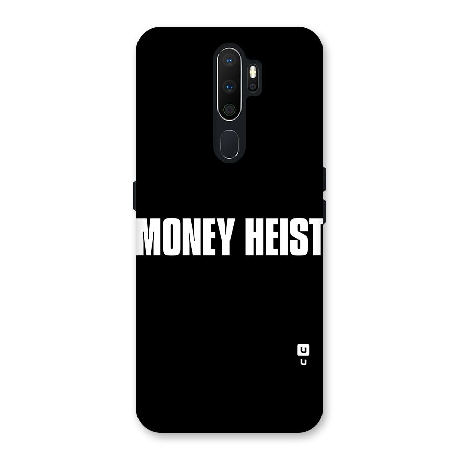 Money Heist Typography Back Case for Oppo A5 (2020)