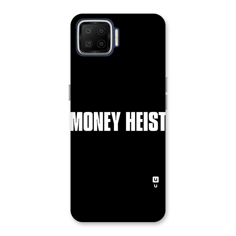 Money Heist Typography Back Case for Oppo F17
