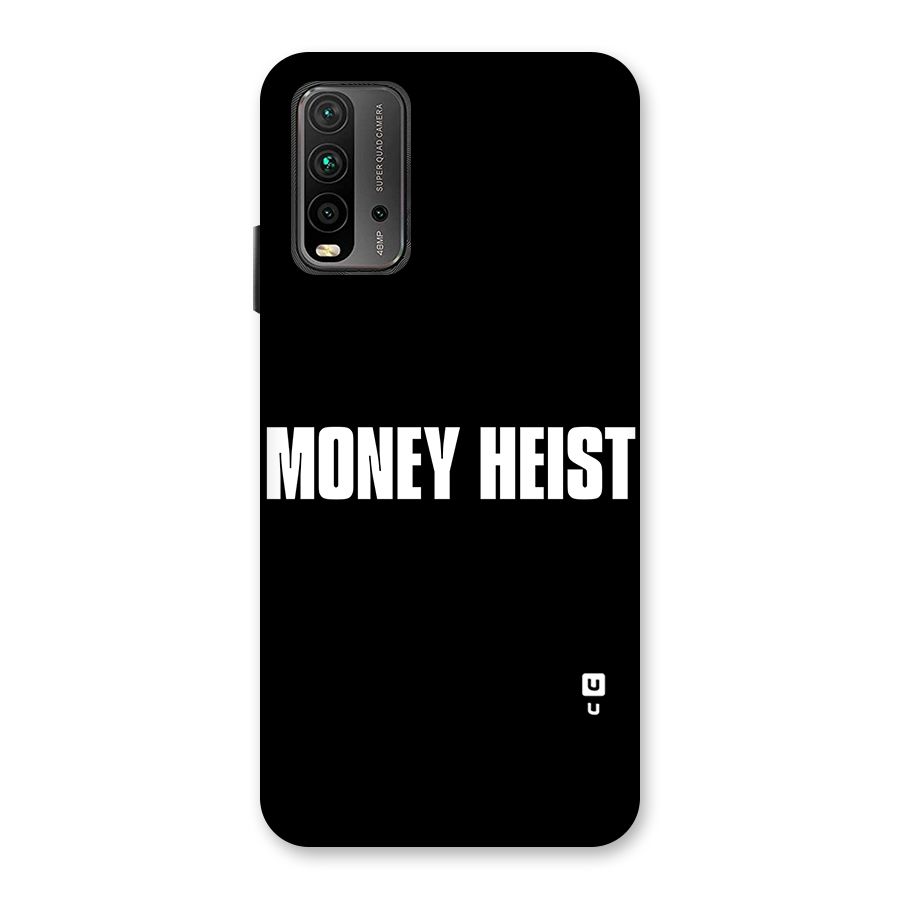 Money Heist Typography Back Case for Redmi 9 Power