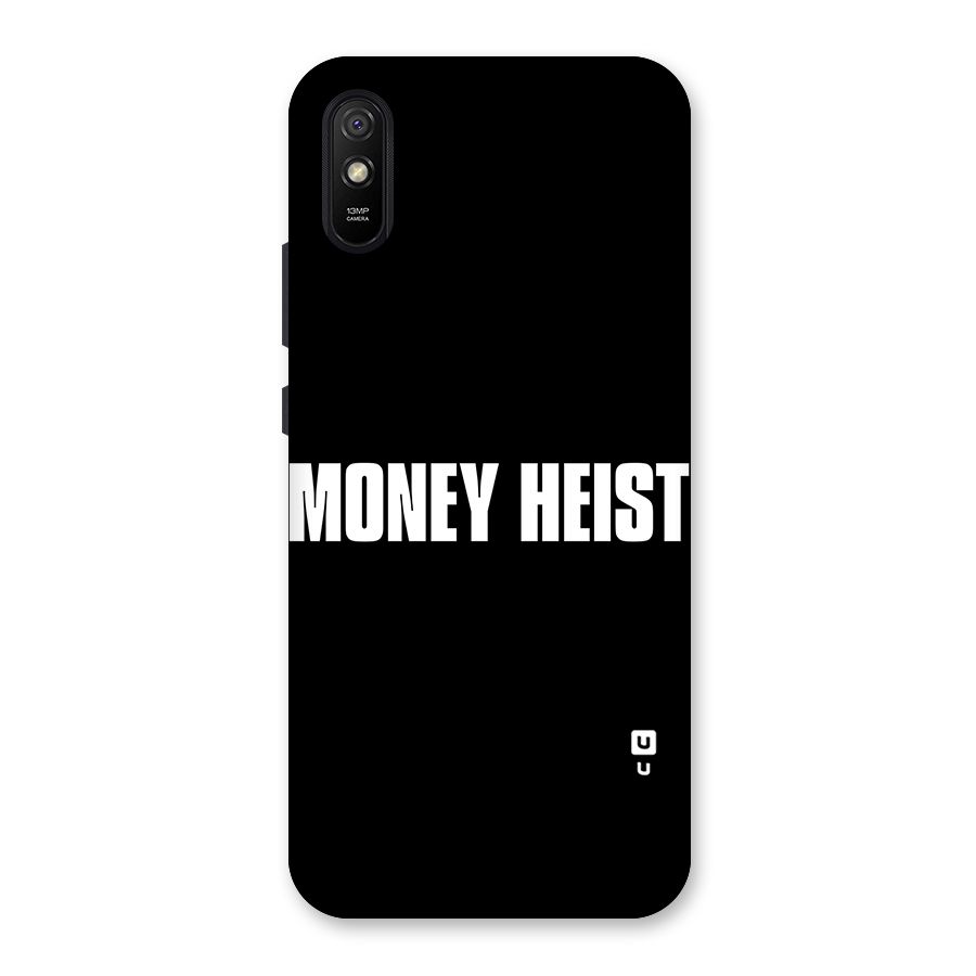 Money Heist Typography Back Case for Redmi 9i