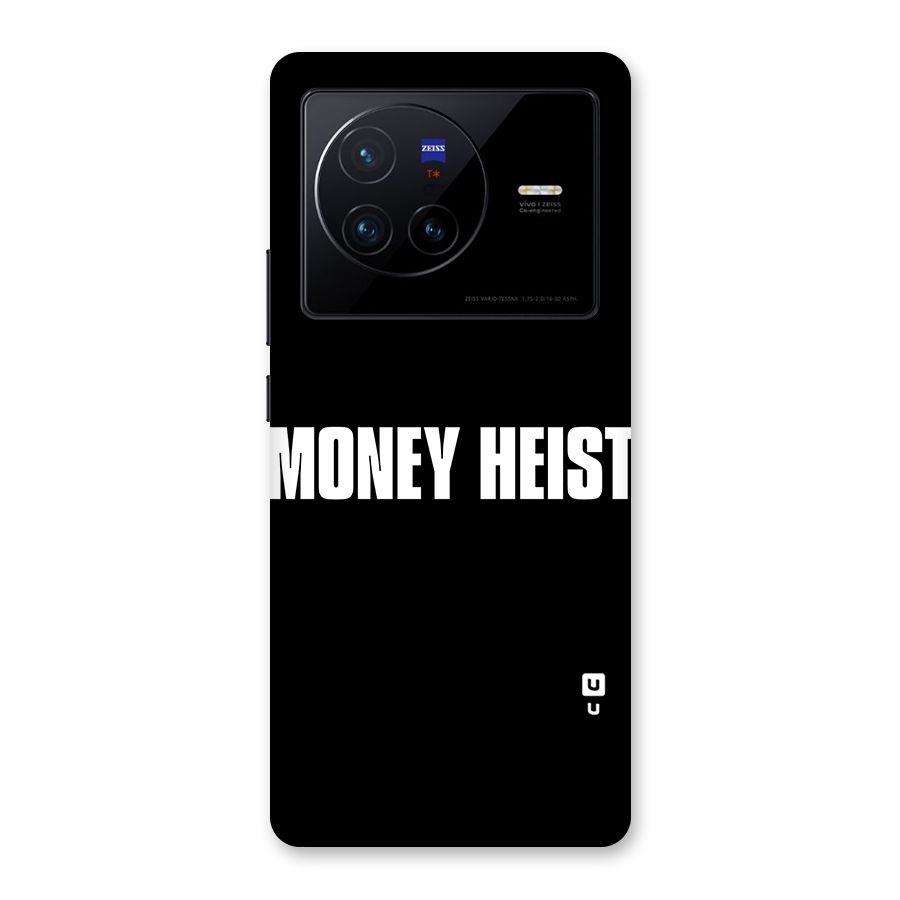Money Heist Typography Back Case for Vivo X80