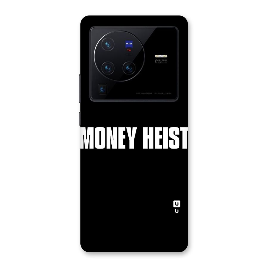 Money Heist Typography Back Case for Vivo X80 Pro