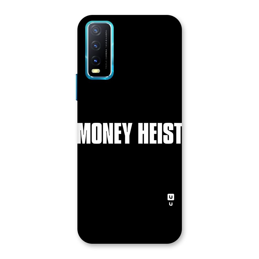 Money Heist Typography Back Case for Vivo Y20A