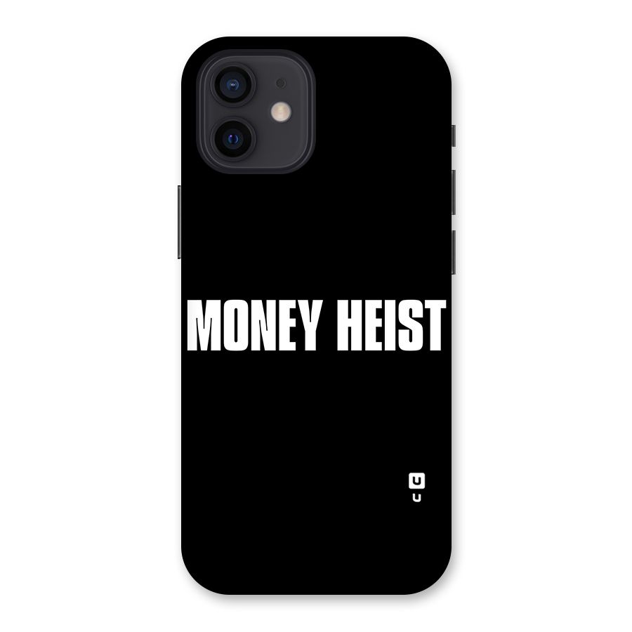 Money Heist Typography Back Case for iPhone 12